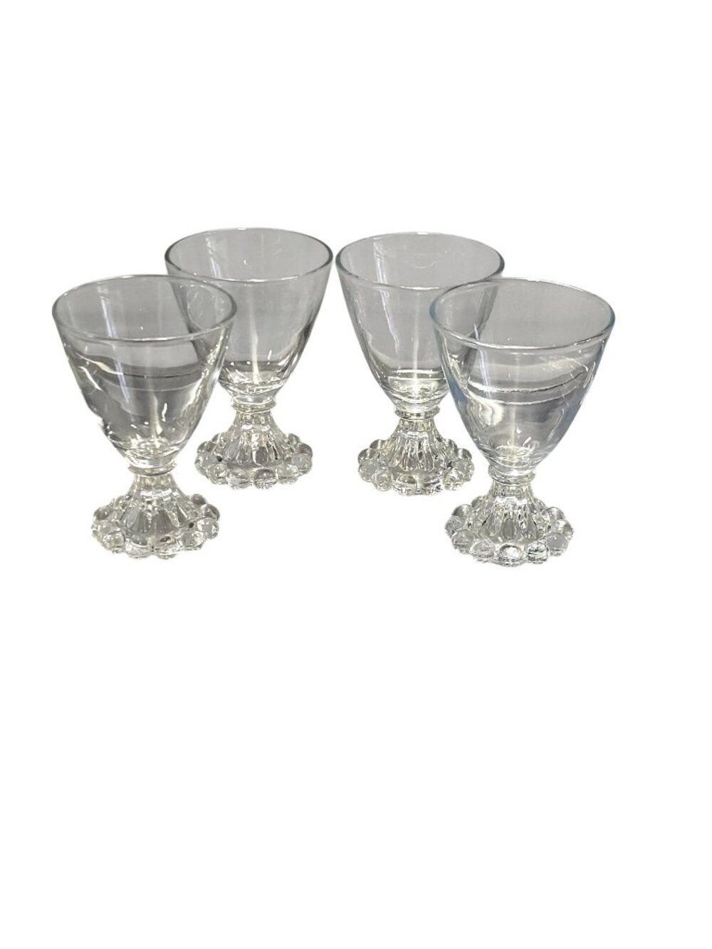 4 Anchor Hocking Berwick Boopie Cocktail Glasses 3.7" USA 1950s mid century eleg